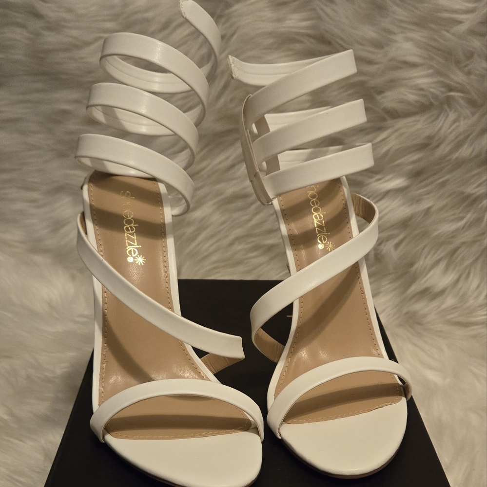 Heeled Bling Snake Sandal